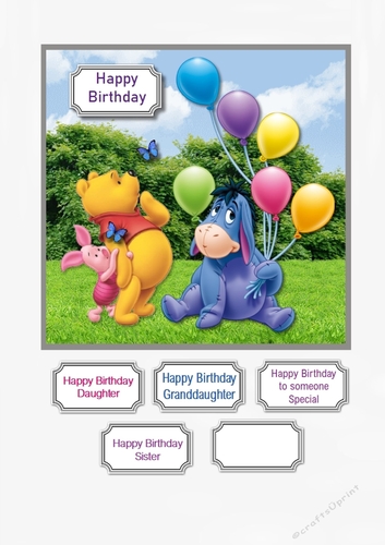 Eeyore and friends Birthday