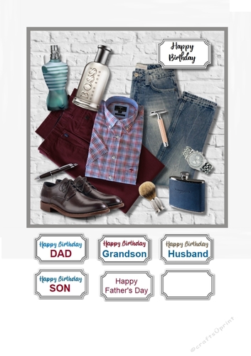 Mans Plan Birthday or Fathers Day