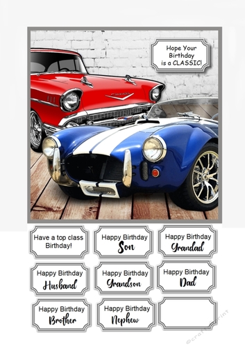 Classic car birthday