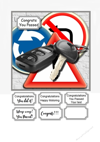Congrats You Passed Your Driving Test