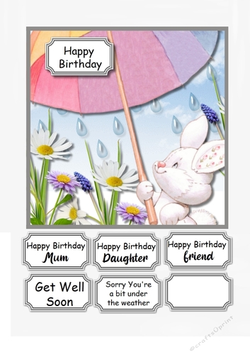 Rainy Day Birthday or Get Well Soon