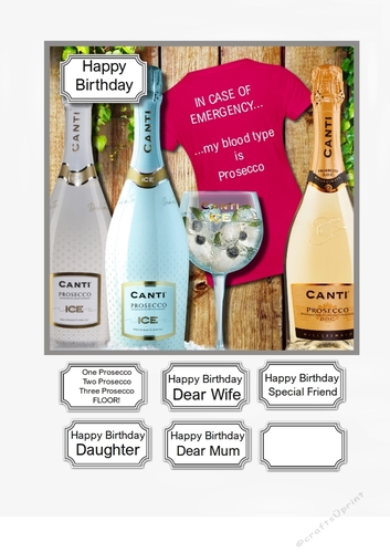 In case of emergency my blood type is Prosecco