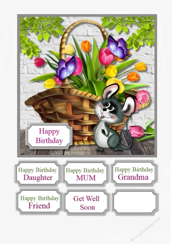 Basket of Tulips