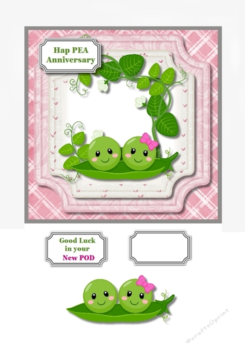 Hap PEA Anniversary or Good luck in your new POD