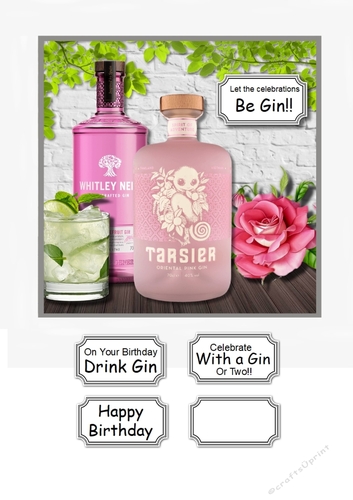 Let the celebrations Be Gin female