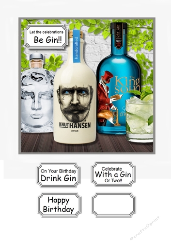 Let the celebrations Be Gin Male