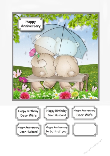 Cute bears Anniversary or birthday partner