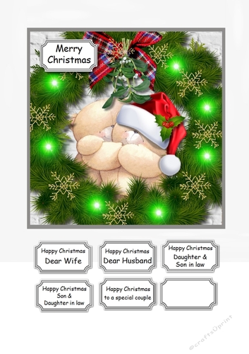 Forever Friends Bears Christmas Wreath
