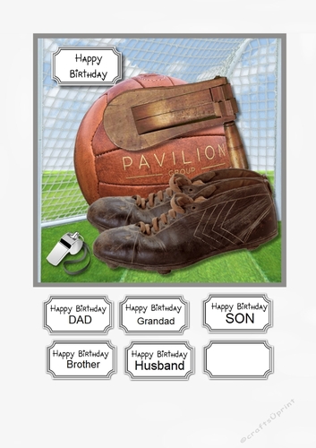 Vintage Football card topper