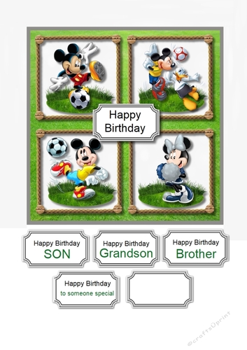 Mickey and Friends football