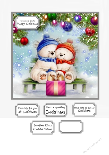 Christmas teddies the gift