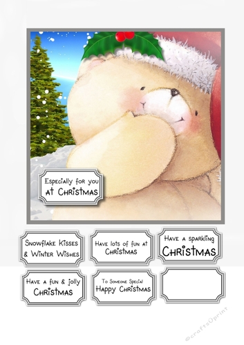 Forever Friends Christmas Bear close up