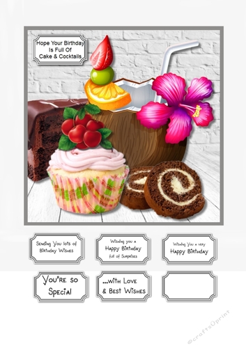 Cake and cocktails