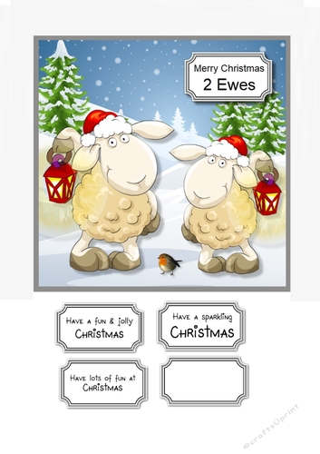 Merry Christmas 2 Ewes