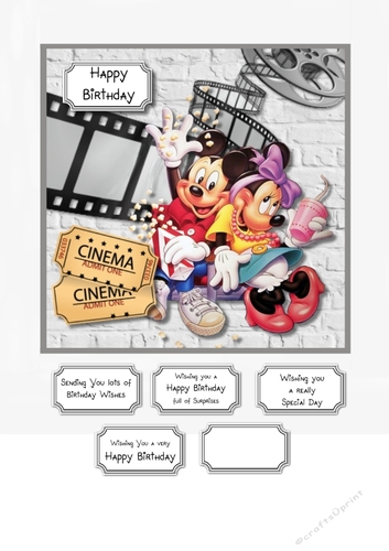 A night at the cinema Mickey and Minnie