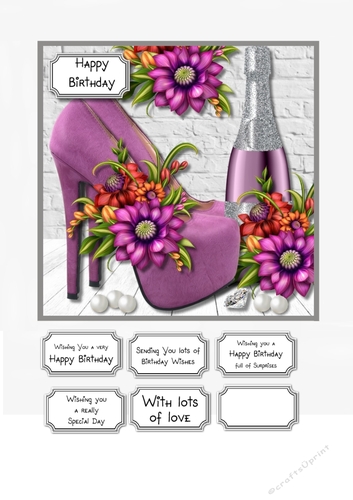 Shoes, drink and flowers