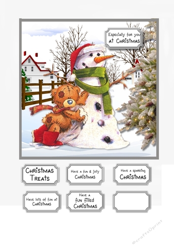 Tatty teddy and the snowman