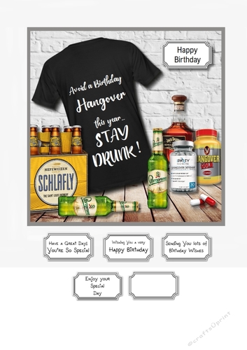 Avoid a Birthday hangover this year....stay drunk!