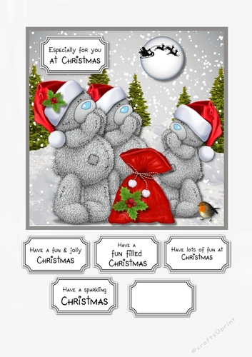 Tatty Teddy trio Christmas
