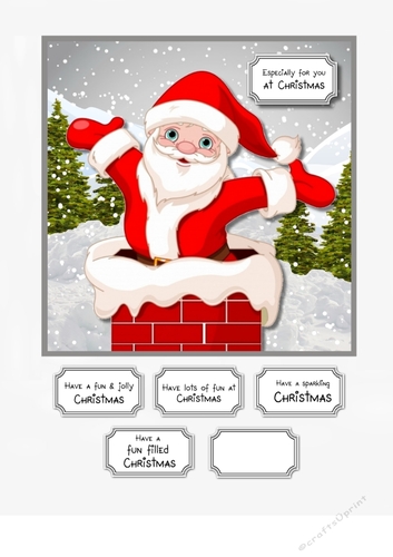When Santa got stuck up the chimney