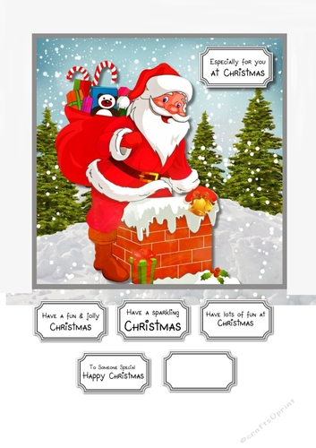 Santa in Chimney