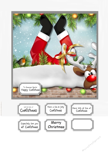 When Santa got stuck up the chimney