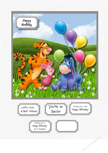 Eyeore, Tigger and Piglet Birthday
