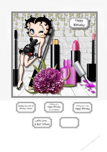 Betty Boop with Makeup