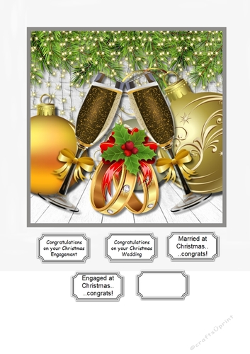 Christmas Engagement or Wedding Congratulations