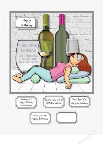 I DO YOGA TO RELAX...just kidding...I drink wine in yoga pants