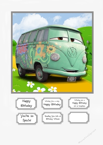 Disney cars campervan Birthday