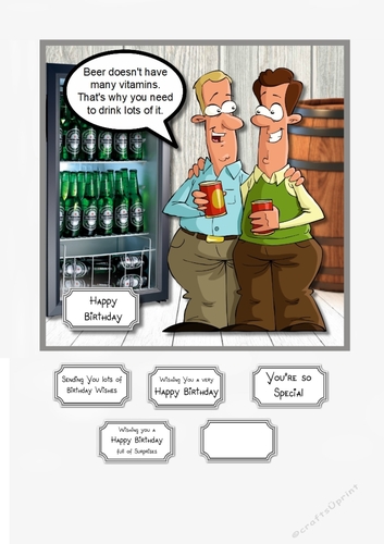 Beer doesnt have many vitamins....