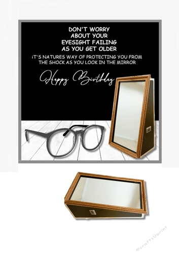 Dont worry about your eyesight failing....