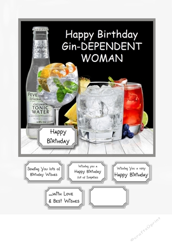 Gin dependent woman