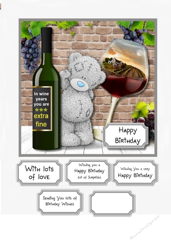 Tatty Teddy in wine years you are extra fine