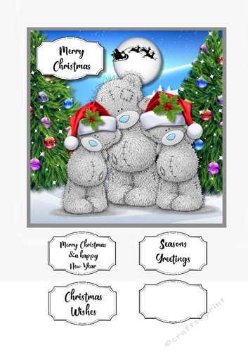 Tatty Teddy Trio Christmas