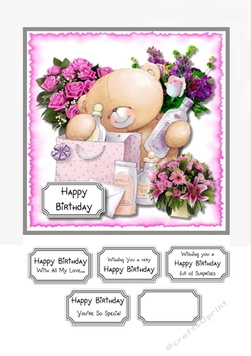 Forever Friends Ladies card topper