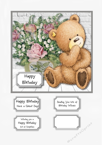 Teddy and Flowers