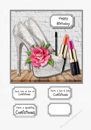 Ladies shoes and lipstick