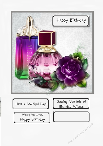 Purple perfumes and rose
