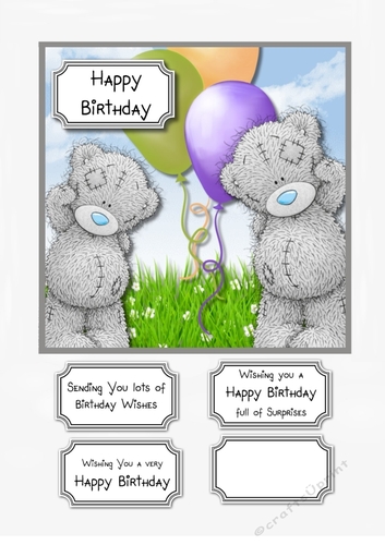 Tatty Teddy with Balloons