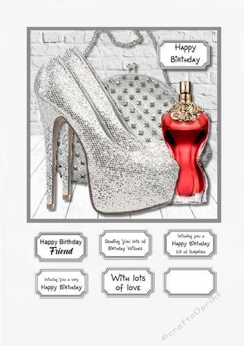 Shoes, bag and perfume