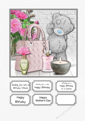 Tatty Teddy with Pink Accessories for Birthday or Mothers Day