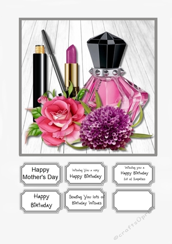 Perfume and Flowers Birthday or Mothers Day