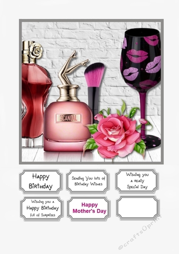 Perfume and Wine Birthday or Mothers Day