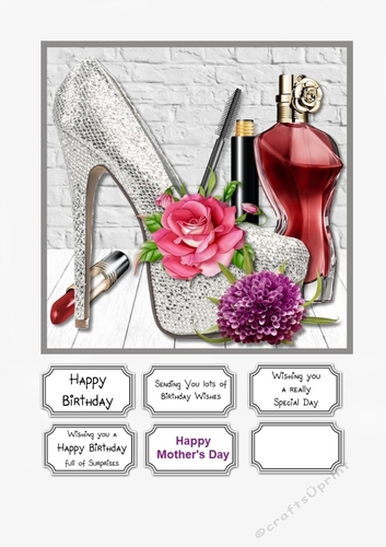 Silver shoes and accessories Birthday or Mothers Day
