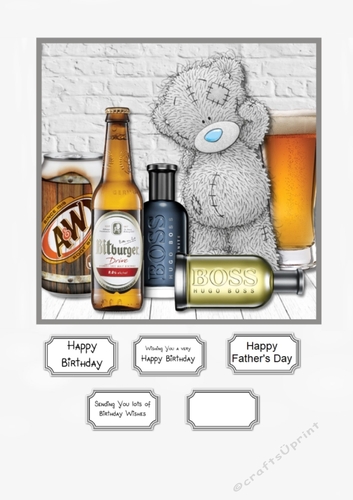 Tatty Teddy Male Birthday or Fathers Day