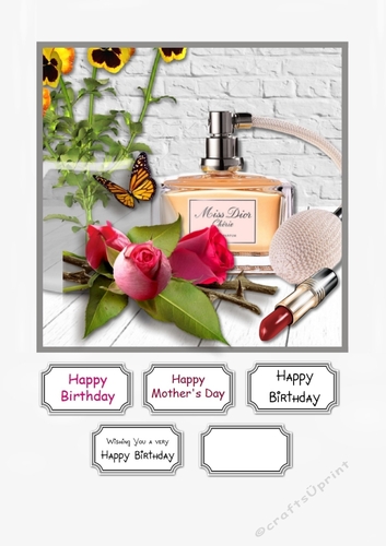 Flowers and Perfume Birthday or Mothers Day