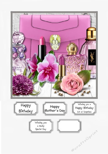 Accessories in Pink and Lilac for Birthday or Mothers Day