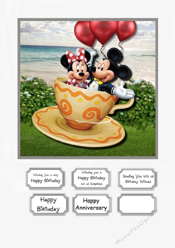 Mickey and Minnie Birthday or Anniversary